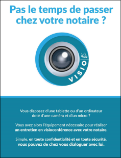 Visio chez le notaire